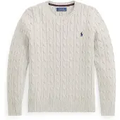 Ralph Lauren Cable-Knit Cotton Sweater - Cream - 150-161