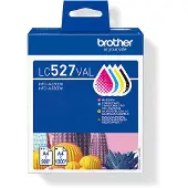 Brother LC527VAL, musta, Syaani, Magenta, Keltainen, Väriainepohjainen muste, Väriainepohjainen muste, 4 kpl, 1300 sivua, Value pack