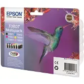 Epson T0807 Claria mustekasettimonipakkaus