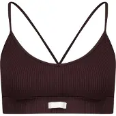 Björn Borg Studio Seamless Ribbed Strap Bra - Brown - L/XL