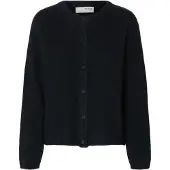 SELECTED WOMEN Slwlulu New Ls Knit Cardigan Noos - Navy - M