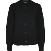 Selected Slwlulu Ls Knit Short Cardigan Noos - Black - XS