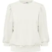 Selected Slwtenny 3/4 Sweat Top Noos - White - L
