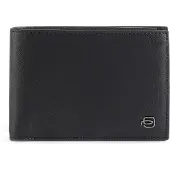 Piquadro Black Square Lompakko RFID-suoja Nahka 12.5 cm Musta