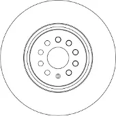 TRW Jarrulevy DF6771S, 1 kpl
