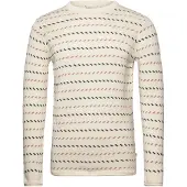KnowledgeCotton Apparel Organic Cotton Jacquard Knit RWS Egret - S