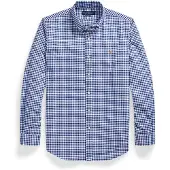 Ralph Lauren Custom Fit Striped Oxford Shirt - Blue - XL