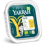 Yarrah 16x100g Luomu patee luomukana & luomutimjami kissan märkäruoka