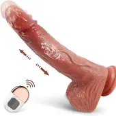Dark Red Brand Realistinen dildo kaukosäätimellä