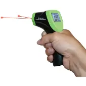 Elma Instruments Elma 610a -infrapunalämpömittari, jossa on kaksinkertainen lasersuuntaus.