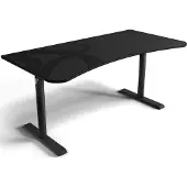AROZZI Arena Gaming Desk - Gunmetal - Dark Grey -pelipöytä, musta/harmaa