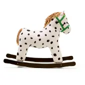 Kids Concept Keinuhevonen - Pippi - Valkoinen/Musta - - OneSize - Keinuhevoset