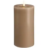 Moods & More LED pillar candle - Melted Sand - 74x150 mm