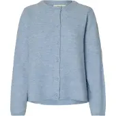 Selected Slwlulu New Ls Knit Cardigan Noos - Blue - M