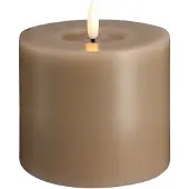 Moods & More LED pillar candle - Melted Sand - 99x100 mm