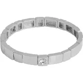 Sno of sweden Brick Elastic One Crystal Brace Silver Clear Onesiz