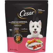 Cesar 2x1,4kg Adult kana, lohi & vihannekset koiran kuivaruoka