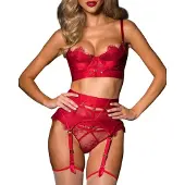 Dark Red Brand Kolmiosainen alusasusetti Red Dream