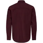 Only & Sons Onsjupiter Reg Fit Ls Shirt Noos - Burgundy - L