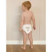 Kit & Kin Eco Nappy Pants - White - 6(15+KG