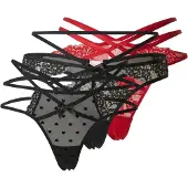 Hunkemoller Stringit punainen / musta