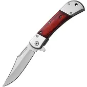 ElitEdge A/O Linerlock Silver/Wood