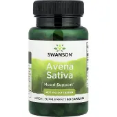 Swanson Health Täysjyväinen kaura (vihreä kauraruoho) 400 mg - 60 kapselia