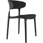 Leitmotiv Dining Chair Fain - Black - H75CM