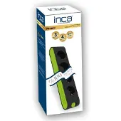 Inca IPW-44YS3, 4 AC-pistorasia(a), 250 V, 4000 W, 10 A, 16 A, Musta, Vihreä (IPW-44SY3)