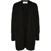 Selected Slwlulu New Ls Knit Long Cardigan B Noos - Black - XL