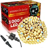 Hobby Hall Joululampun lämmin valkoinen 1000 LED flash-toiminnolla