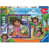 Ravensburger Seikkailija Dora Palapeli 3x49