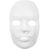 Creativ Company - Plastic Mask White 24x25.5cm