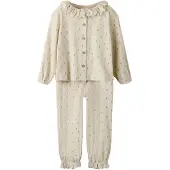 Lil´ Atelier Nmfgago Rua Loose Night Set Lil - Cream - 98