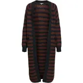 Object Objmilu Ls Lo Long Knit Cardigan Noos - Brown - L