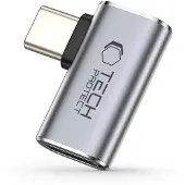 Tech-Protect UltraBoost AA01 USB-C kulmasovitin 100W - Harmaa