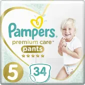 Pampers Premium Care Pants Size 5 kertakäyttöiset housuvaipat 12-17 kg 34 kpl