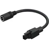 Teltonika 4-pin to Barrel Socket Adapter, musta