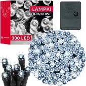 Nenurodyta 300 Led jouluvaloja 22m kylmä valkoinen Ip20 kytkettävä