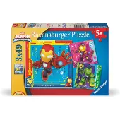 Ravensburger Iron Man & His Awesome Friends Palapelit 3x49 Palaa