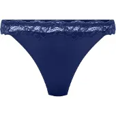 Hunkemoller Lace & Shine String R - Navy - XL