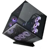 Azza Cube Plus, Kuutio, PC, Musta, ATX, ITX, mikro ATX, Koti /Toimisto, Sininen, Vihreä, Punainen (CSAZ-1002)