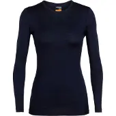 Icebreaker Women Merino 200 Oasis Ls Crewe - Navy - S