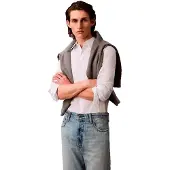 Calvin Klein Solid Stretch Slim Fit Pitkähihainen Kauluspaita