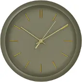 House Nordic Jone - Wall Clock, Green, Silent Movement Ø30 Cm - Green - 30X30X4CM