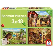Schmidt Palapeli Suosikkihevoseni 3x48 palaa, Schmidt
