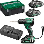 HiKOKI Akkukäyttöinen poravasara DV18DEWHZ; 18 V; 2x4,0 Ah akku