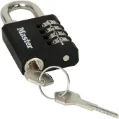 Master Lock Zahlensschloss inkl. Notschluessel 78x40x16mm (7641EURDBLK)