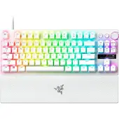 Razer Huntsman V3 Pro Tenkeyless 8KHz, Langallinen, USB, Optinen näppäinkytkin, RGB LED, Valkoinen