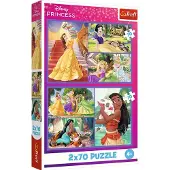 Trefl Disney Princess Palapelit 2x70 Palaa
